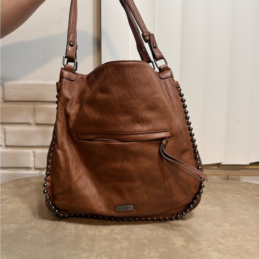 ✨ Jessica Simpson Cognac Studded Camille Bag ✨